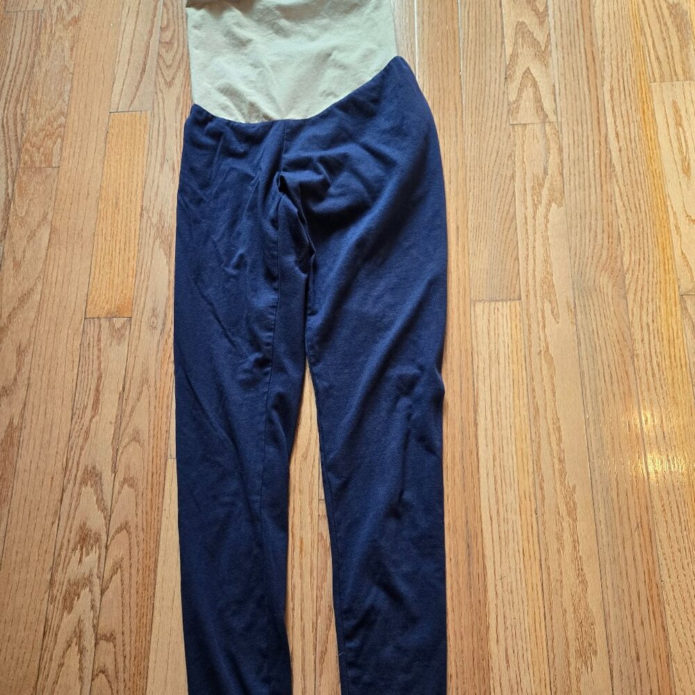 Womens Motherhood Maternity Size Small Navy Blue Cotton Blend pants
